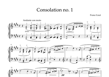 Consolation No.1 (arr. KP82 Music)