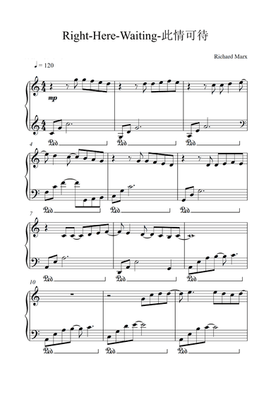 Right Here Waiting (arr. Richard Marx)