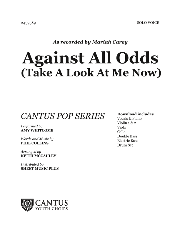 Against All Odds (take A Look At Me Now) (arr. Keith McCauley)