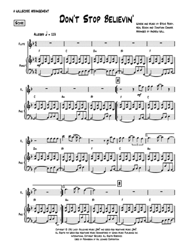 Don't Stop Believin' (arr. Andrew Will)