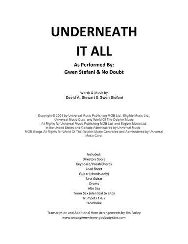 Underneath It All (arr. Jim Farley)