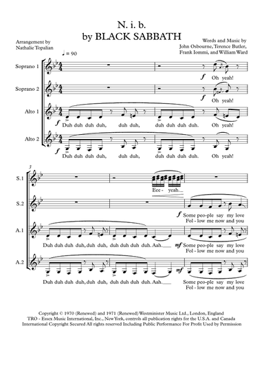 N.i.b. (arr. Nathalie Topalian)