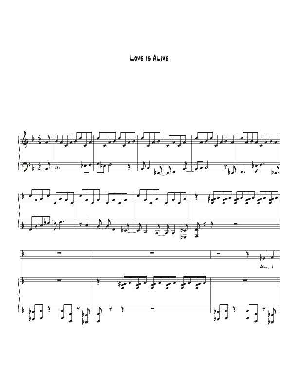 Love Is Alive (arr. Biegler)