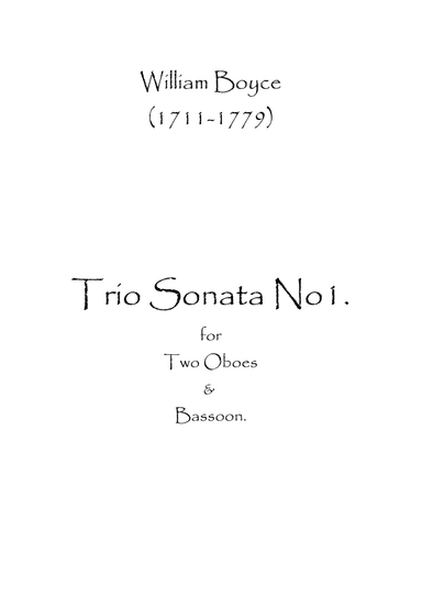 Trio Sonata No.1 (arr. Spence Bundy)