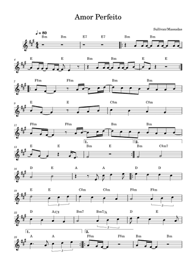 Amor Perfeito (arr. C. Oliveira)