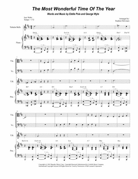 The Most Wonderful Time Of The Year (arr. Stephen DeCesare)