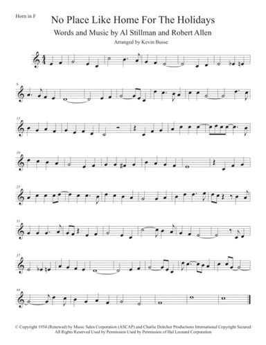 (There's No Place Like) Home For The Holidays (arr. Kevin Busse)