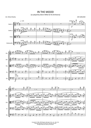 In The Mood (arr. Orlan Charles)