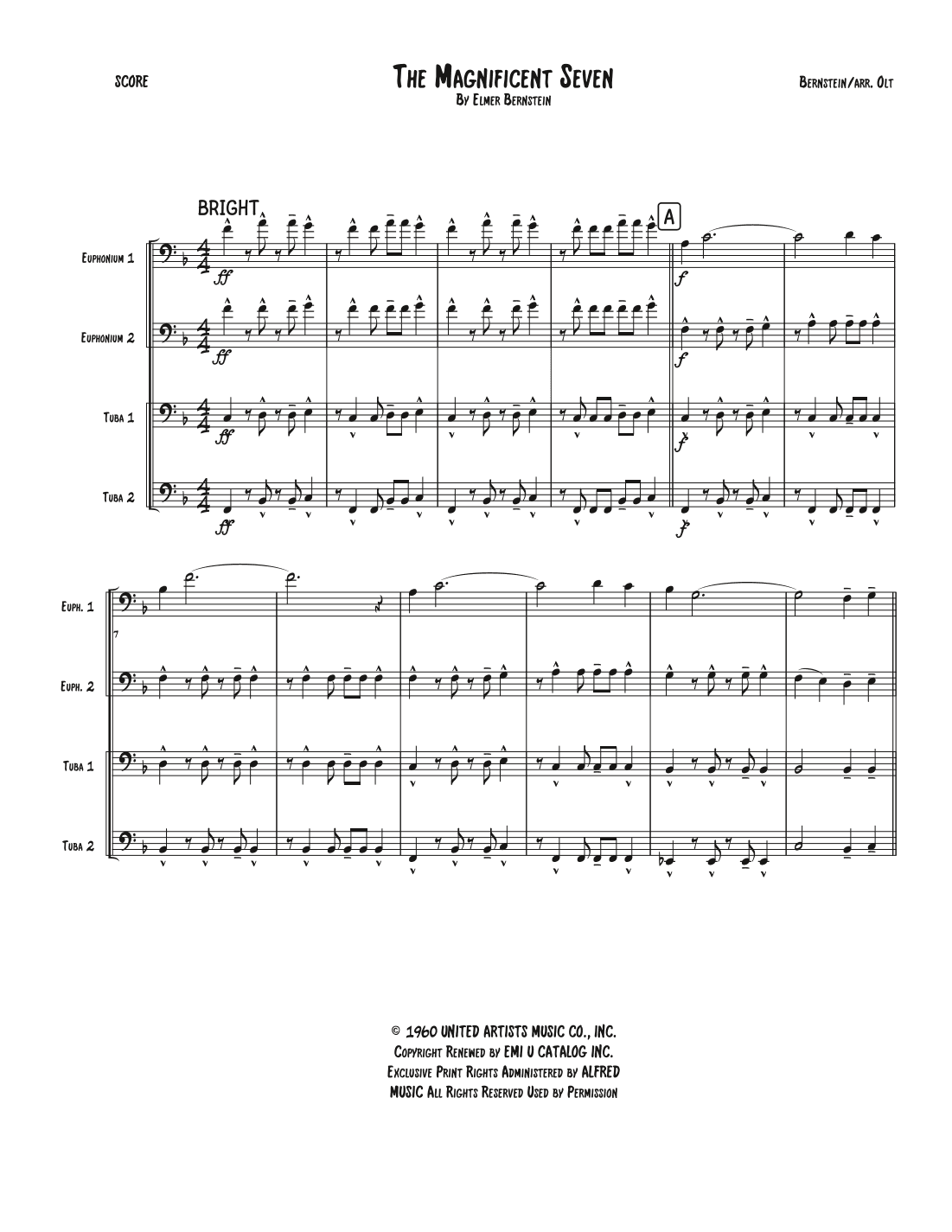 The Magnificent Seven (arr. Tim Olt)