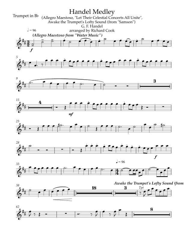 Handel Medley (arr. Richard Cook)
