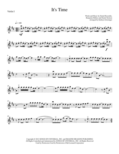 It's Time (arr. Kathryn Griesinger)