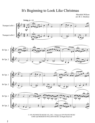 It's Beginning To Look Like Christmas (arr. B. C. Dockery)