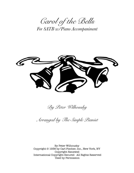 Carol Of The Bells (arr. The Simple Pianist)
