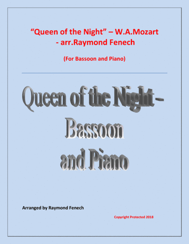 Queen of the Night - From the Magic Flute - Bassoon and Piano (arr. Raymond Fenech)