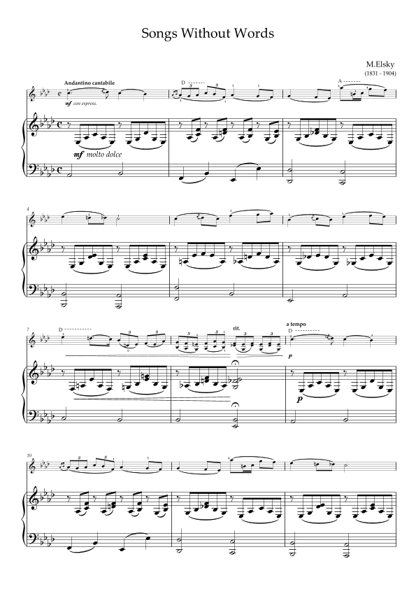 Songs Without Words