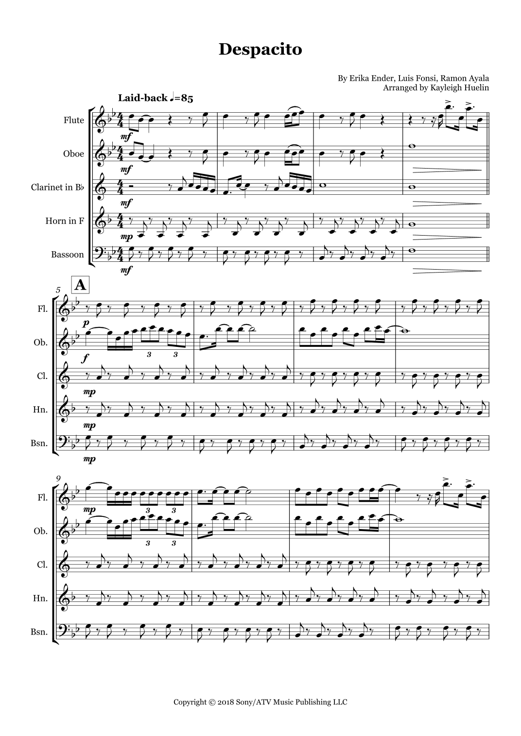 Despacito (arr. Kayleigh Huelin)