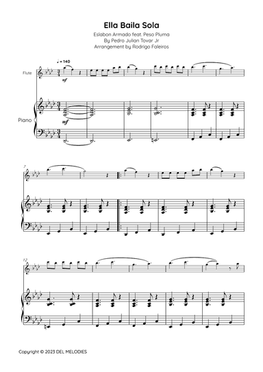 Ella Baila Sola (arr. Rodrigo Faleiros)