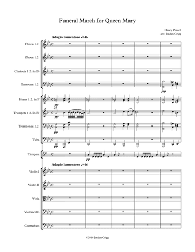 Funeral March for Queen Mary (arr. Jordan Grigg)