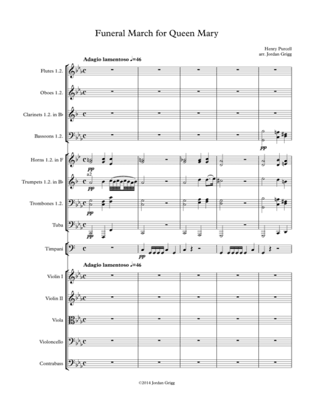 Funeral March for Queen Mary (arr. Jordan Grigg)