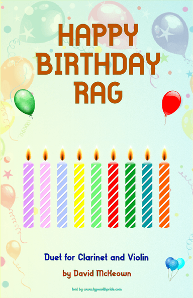 Happy Birthday Rag, for Clarinet and Violin Duet (arr. David McKeown)