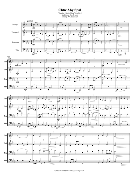 Chtic Aby Spal (Wanting Him to Sleep) - A Czech Christmas Lullaby Carol