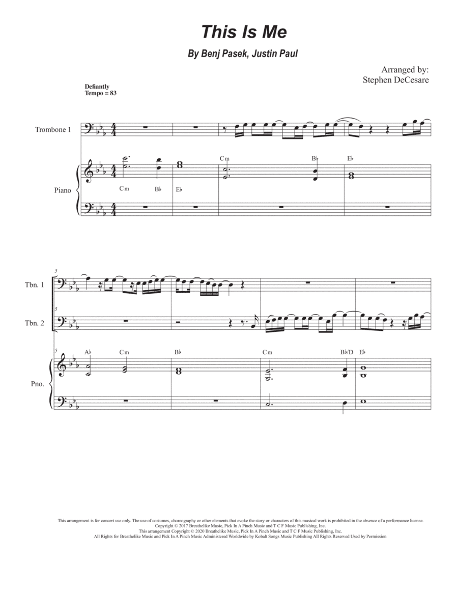 This Is Me (arr. Stephen DeCesare)