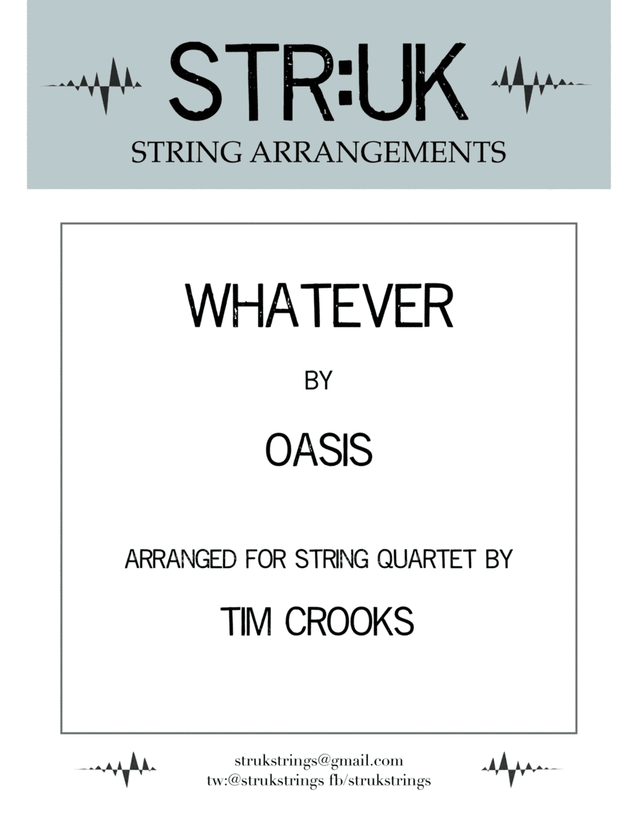 Whatever (arr. Tim Crooks)