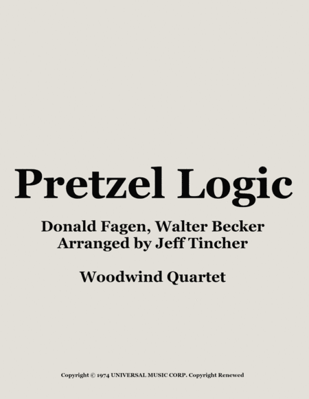 Pretzel Logic (arr. Jeff Tincher)