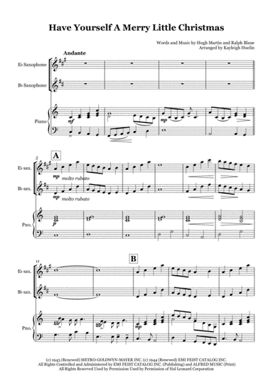 Have Yourself A Merry Little Christmas  from MEET ME IN ST. LOUIS (arr. Kayleigh Huelin)