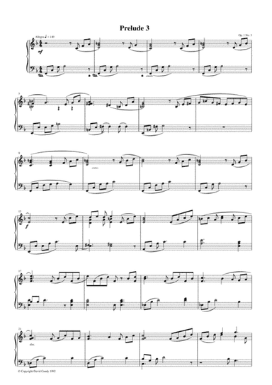 Prelude #3, Op. 1, No. 3