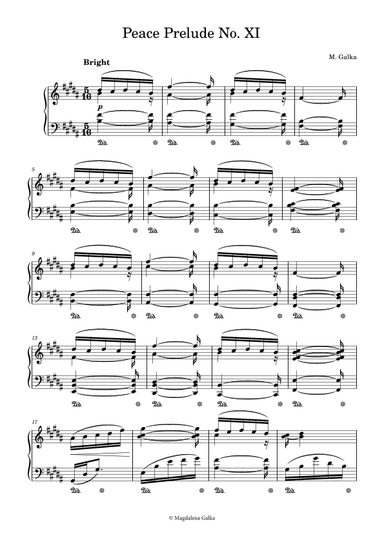 Peace Prelude No. XI Nr. 11 in B Major Bright