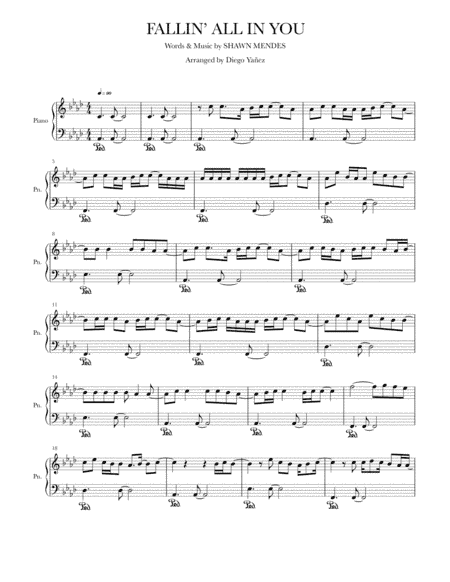Fallin' All In You (arr. Diego Yañez)