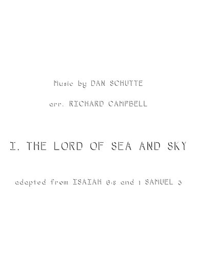 I, THE LORD OF SEA AND SKY (arr. Richard Campbell)