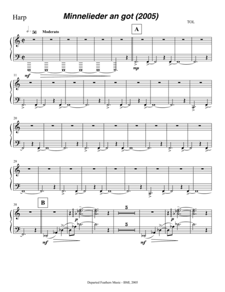 Mechthild von Magdeburg ... Minnelieder an Got (2005) harp part