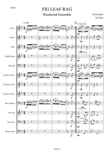 Fig Leaf Rag (arr. Ad Aarts)