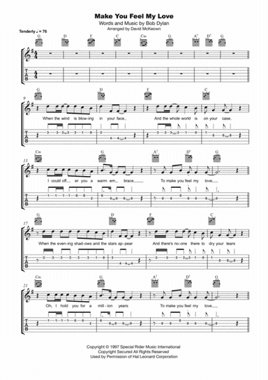 Make You Feel My Love (arr. David McKeown)