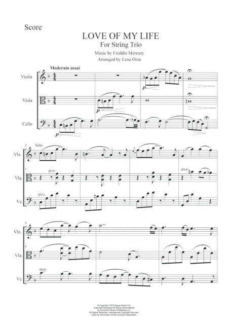Love Of My Life (arr. Lena Orsa)