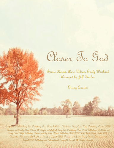 Closer To God (arr. Jeff Tincher)