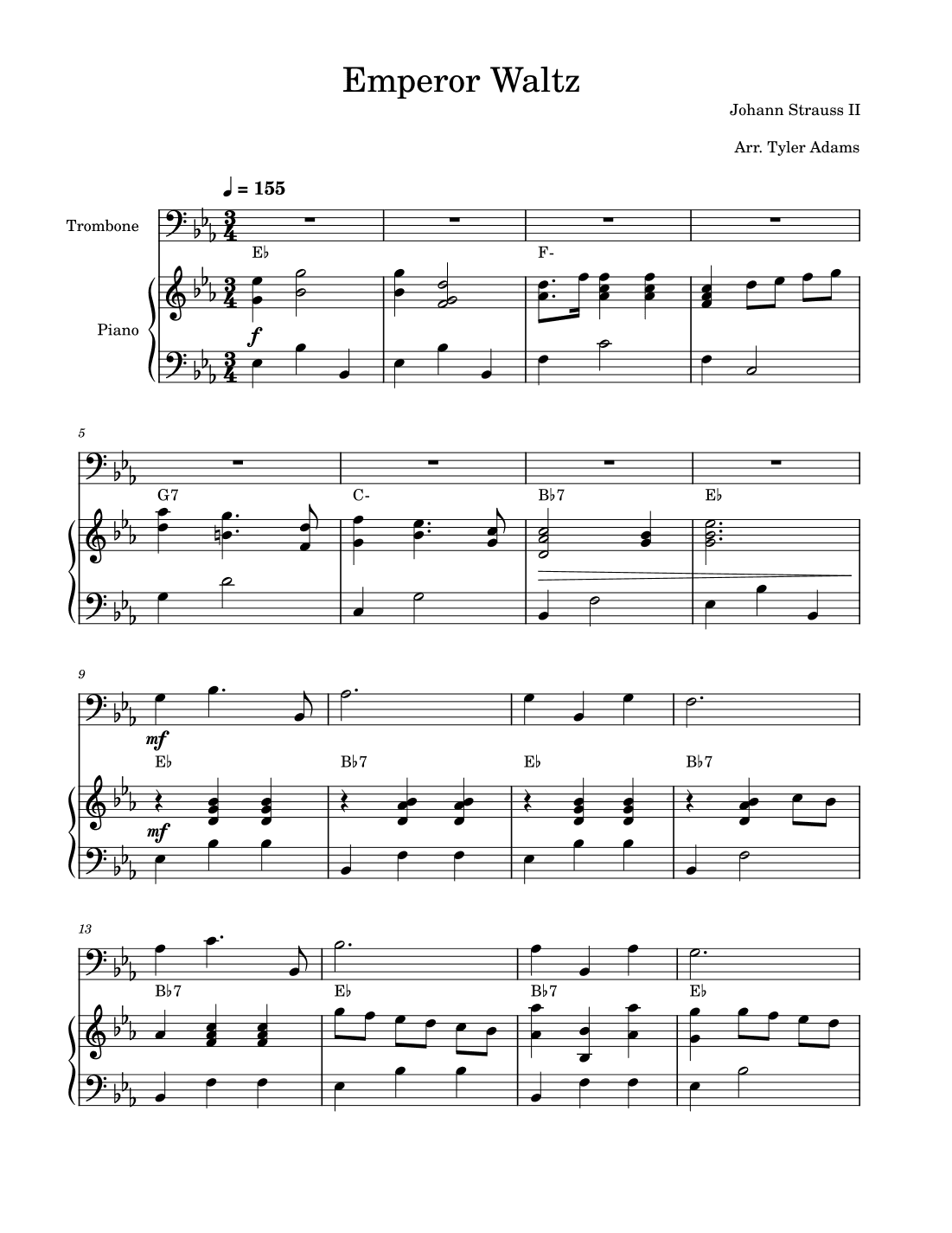 Emperor Waltz (Trombone Solo and Piano) (arr. Tyler Adams)