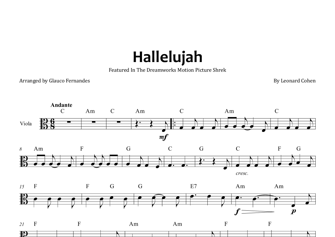 Hallelujah (arr. Glauco Fernandes)