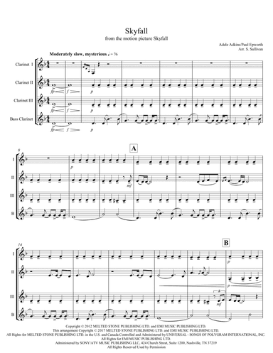 Skyfall (arr. Sean Sullivan)