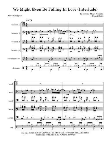 We Might Even Be Falling In Love (interlude) (arr. CJ Margolis)