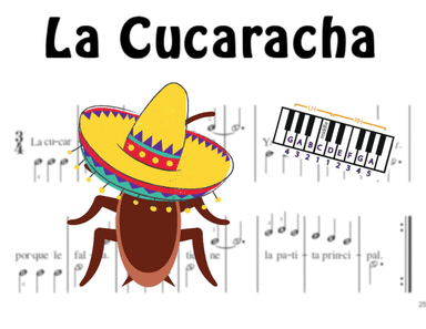 La Cucaracha - Pre-Staff Alpha Notation (arr. Elizabeth Essex)