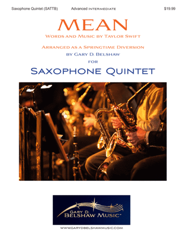 Mean (arr. Gary D. Belshaw (ASCAP))