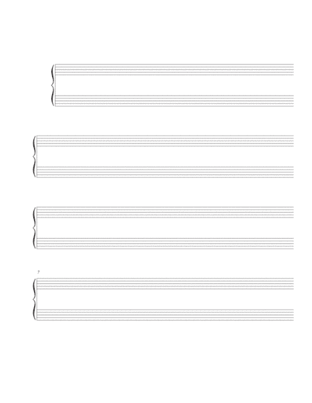 Piano Manuscript Paper