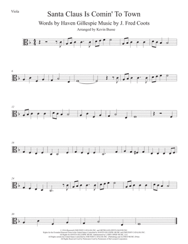 Santa Claus Is Comin' To Town (arr. Kevin Busse)