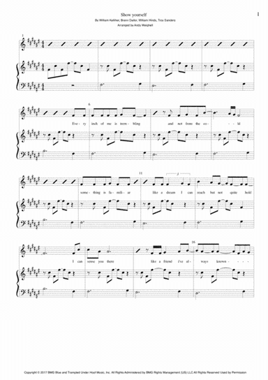 Show Yourself (arr. Andy Weighell)