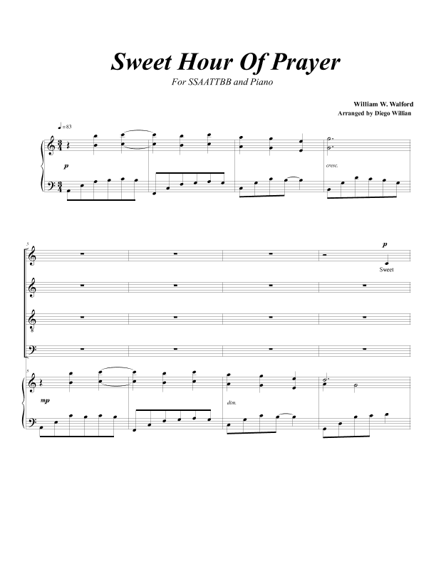 Sweet Hour of Prayer (arr. Diego Willian) (arr. Diego Willian)
