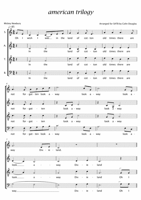 An American Trilogy (arr. Colin Douglas)