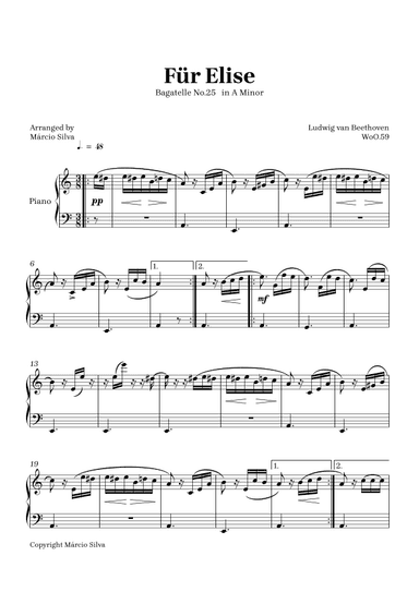 Für Elise (arr. Márcio Silva)